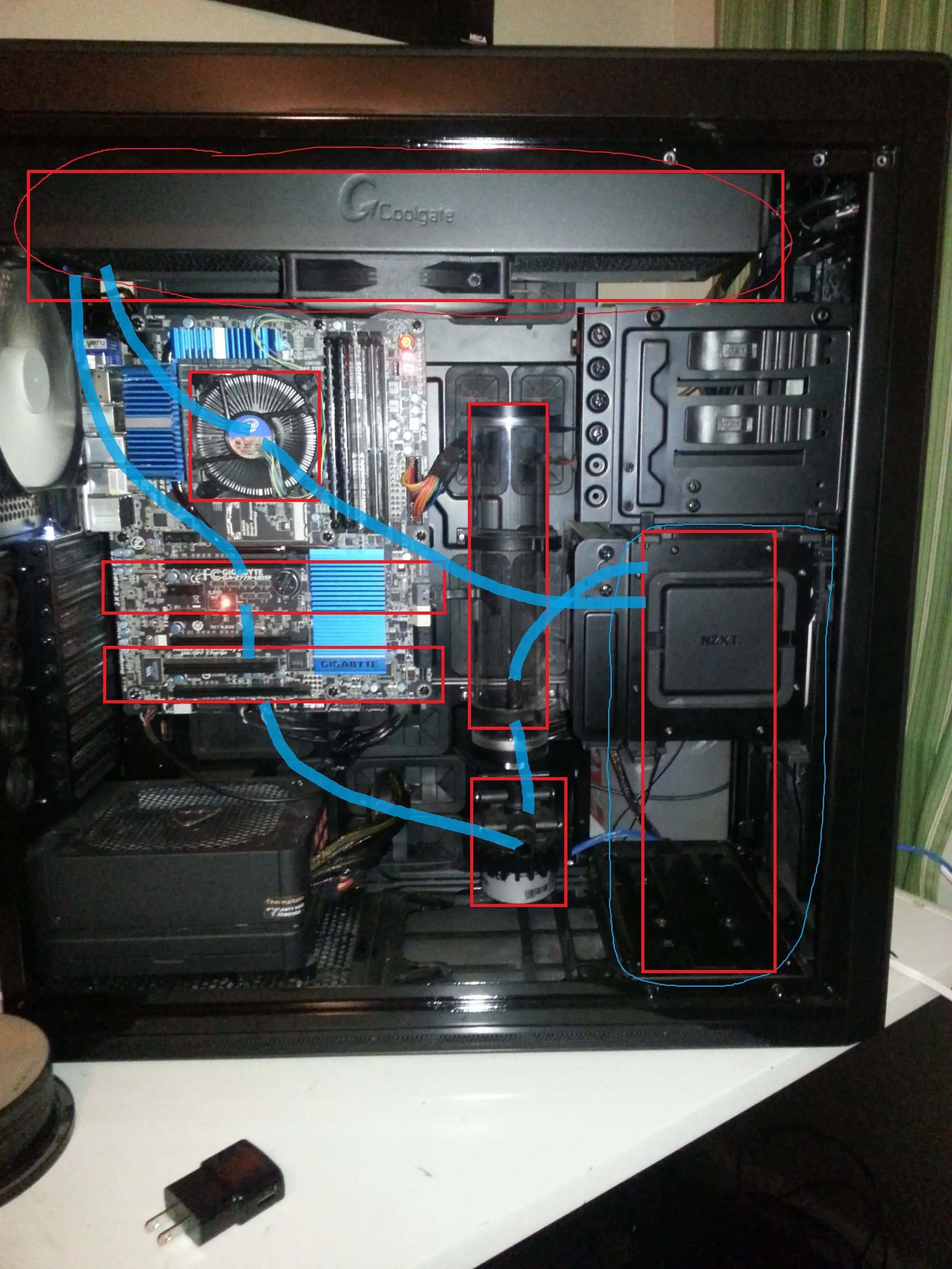 Help with new water cooling loop