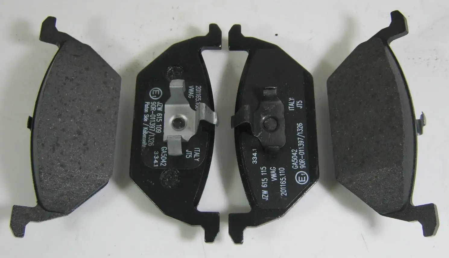 GENUINE VW POLO FOX FABIA FRONT BRAKE PADS 4 256MM DISCS JZW