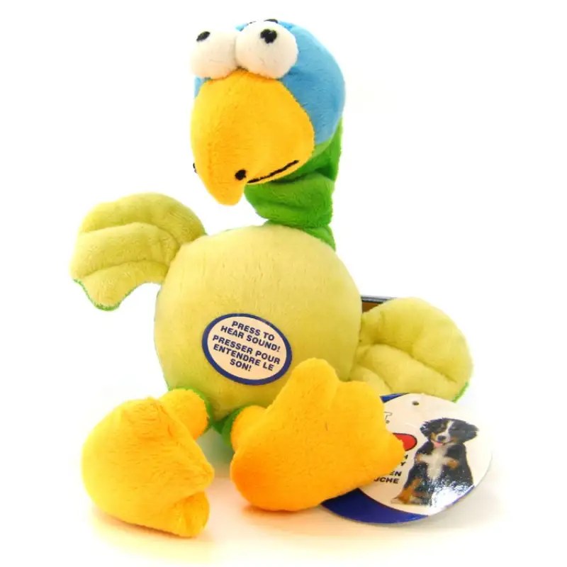 Ethical Chirpies Unique Singing Bird Plush Dog Toy With Stretchy Neck