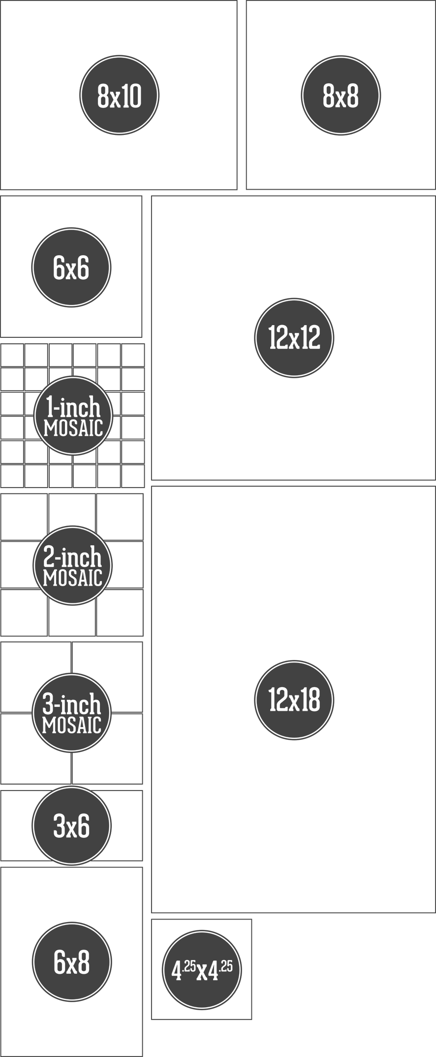 ceramictilesizelayout Images In Tile USA