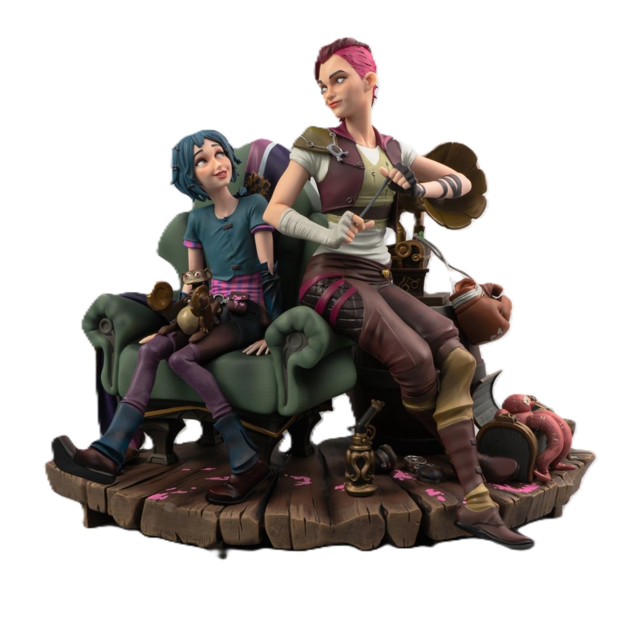 LEAGUE OF LEGENDS ARCANE POWDER AND VI 16 SCALE HIGHEND STATUE