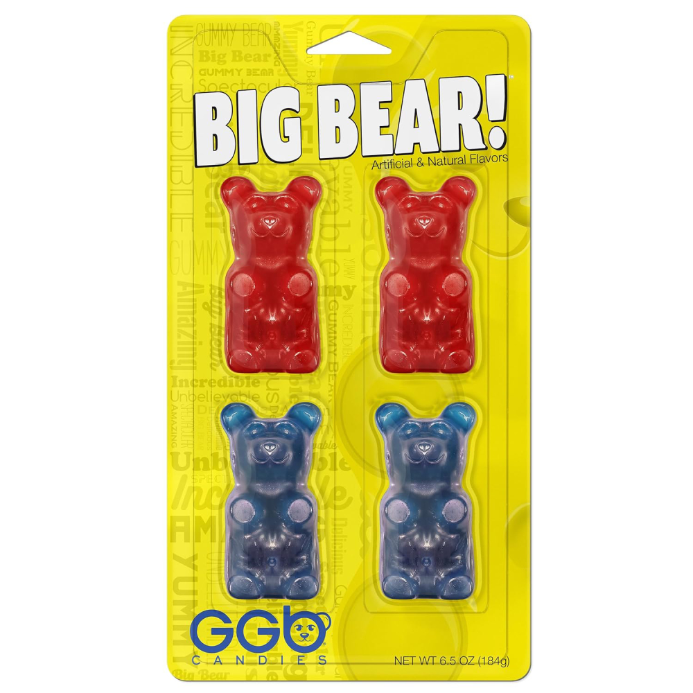 BIG BEARS OURSON GUMMY CERISE / FRAMBOISE BLEU (184G)