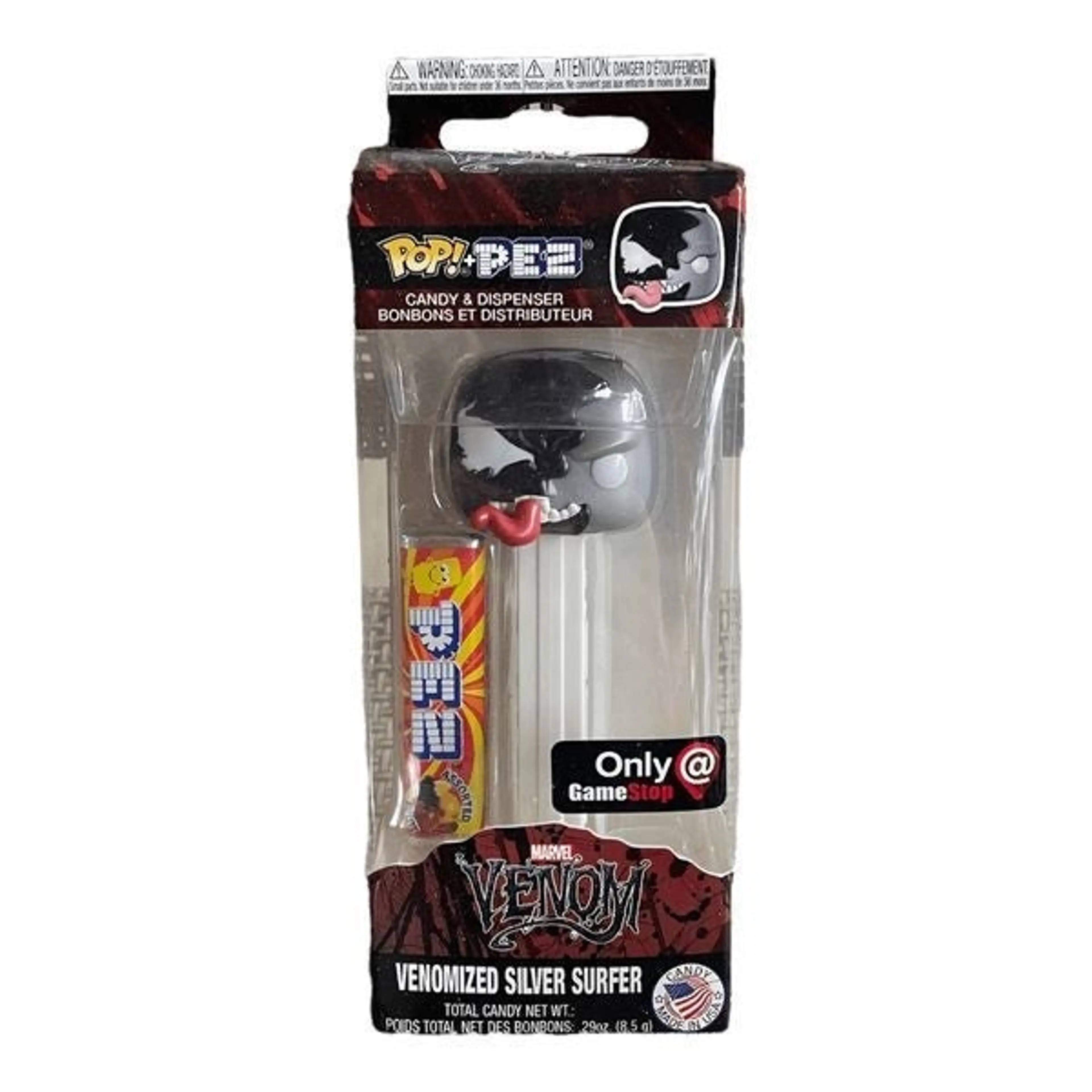 MARVEL PEZ CANDY DISPENSER VENOM SILVER SURFER (16G) VENOM