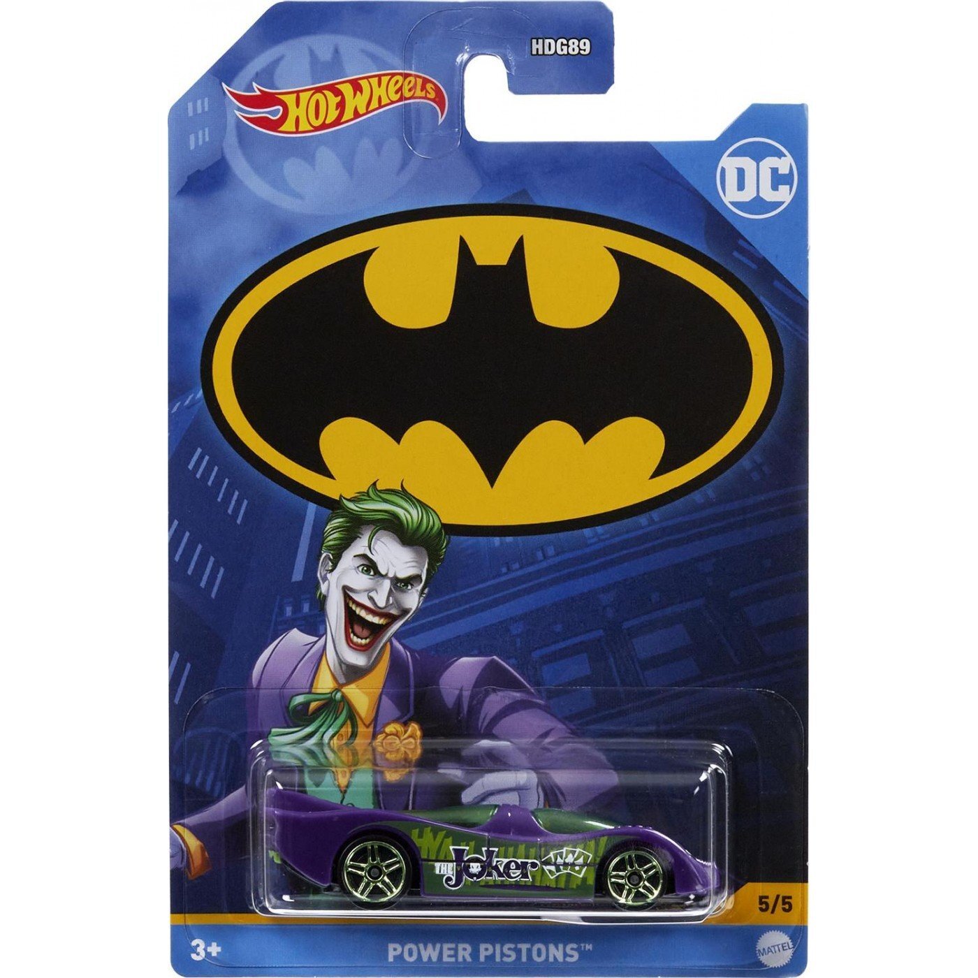 HOT WHEELS JOKER POWER PISTON DC COMICS / VOITURES / 1/64