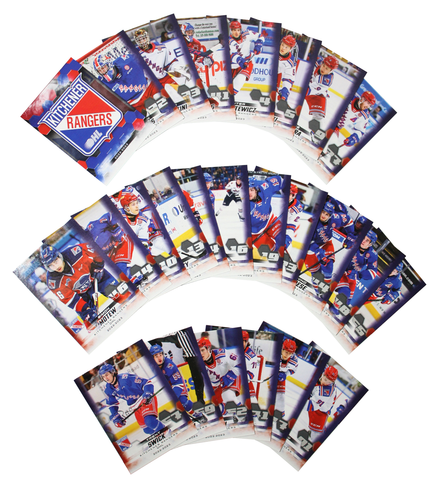 KITCHENER RANGERS (25 CARDS) 202223