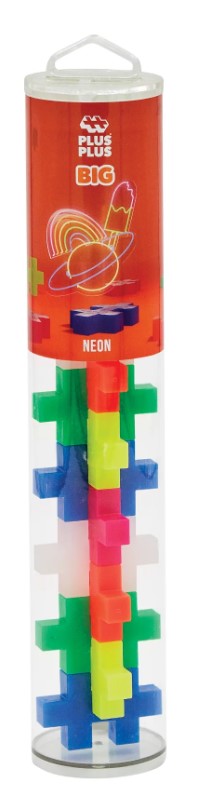 PLUS PLUS BIG - TUBES NEON (15 PIECES)