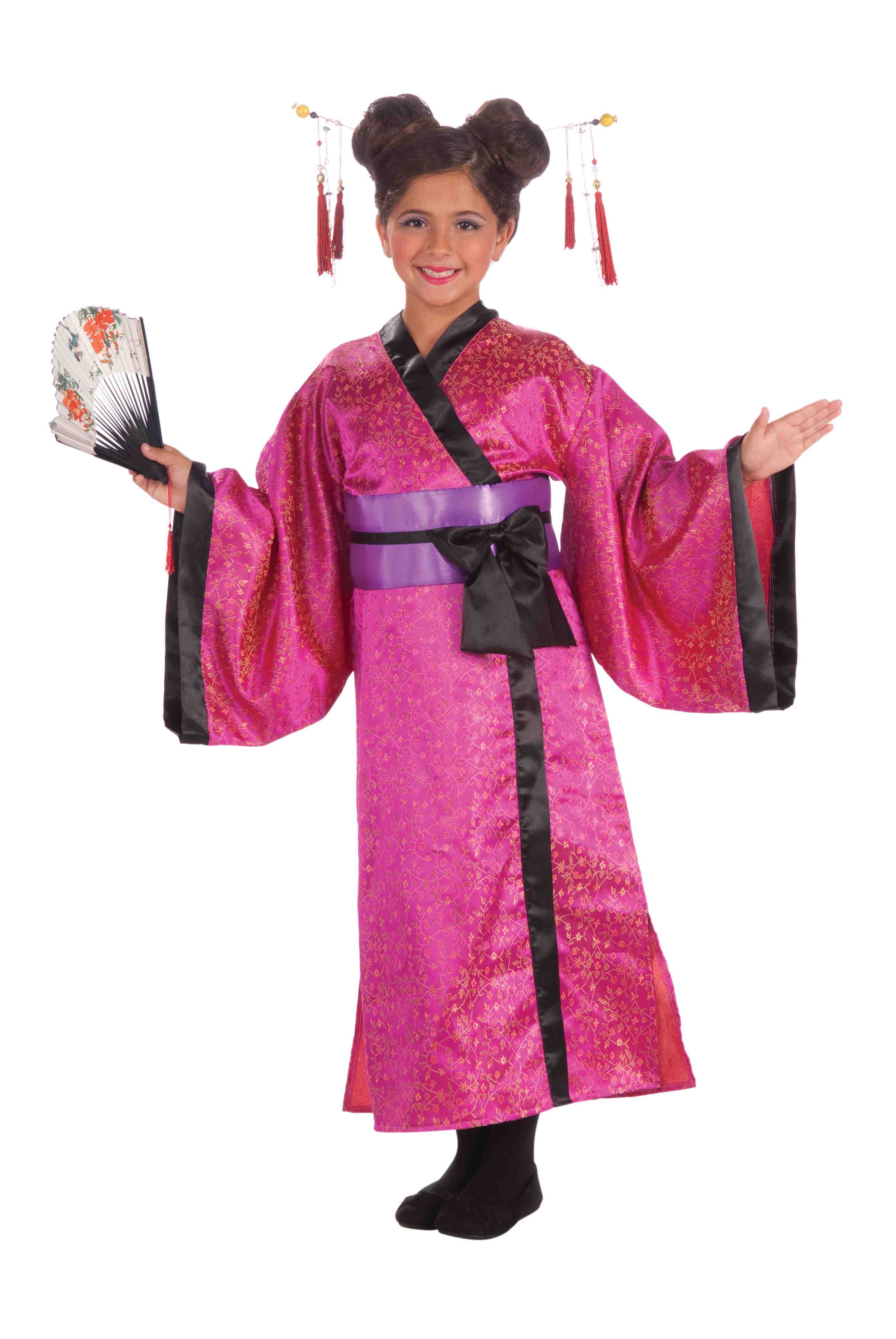 JAPON COSTUME DE ROBE DE GEISHA (ENFANT)