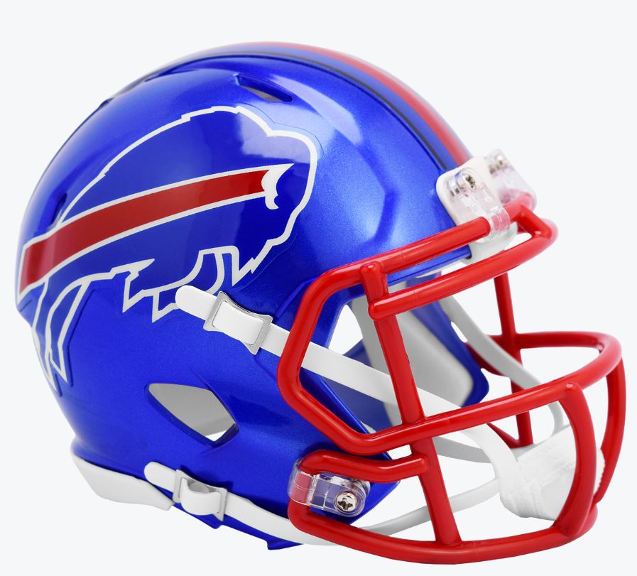 BUFFALO BILLS REPLICA BLUE FLASH ALTERNATE MINI HELMET