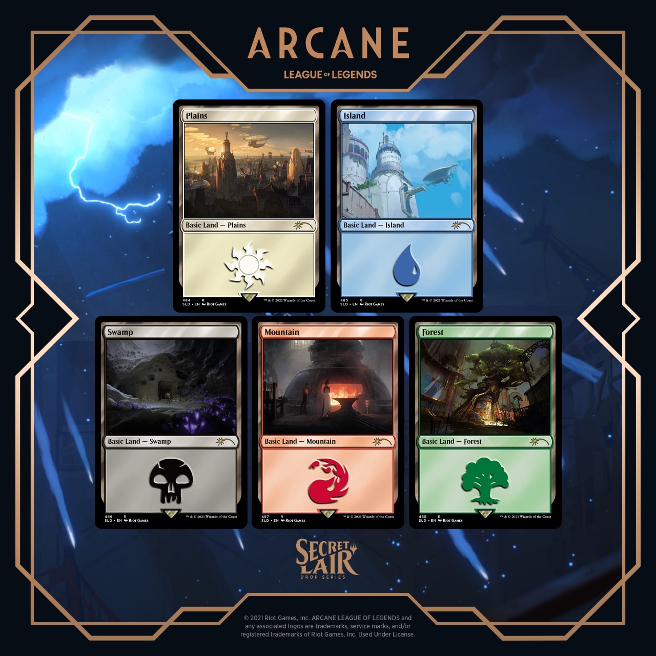 MAGIC THE GATHERING SECRET LAIR X ARCANE LANDS SECRET LAIR