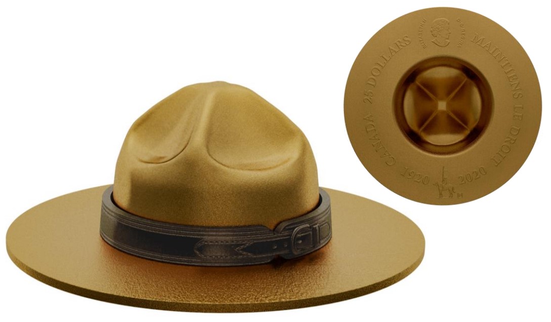 CHAPEAU TRADITIONNEL DE LA GRC PIÈCES DU CANADA 2020