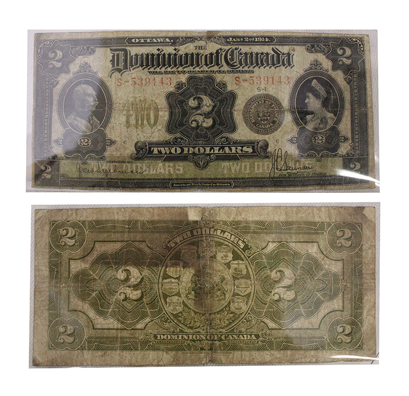 1914 2 DOLLARS 1914, HYNDMAN/SAUNDERS (G)