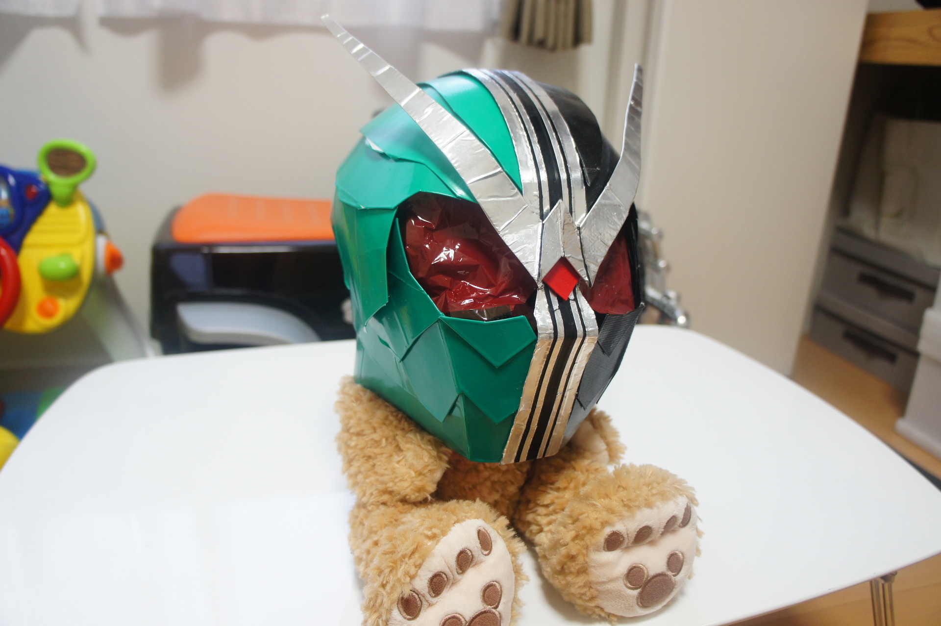 省 心理的 知事 仮面 ライダー マスク 自作 ヘルメット