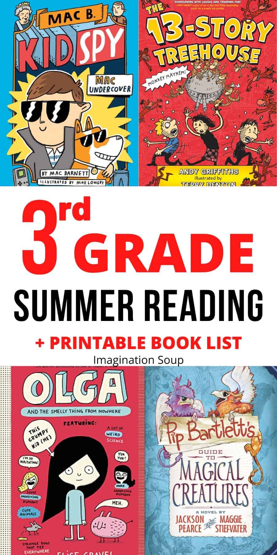 3rd Grade Summer Reading List (Ages 8 9) Imagination Soup