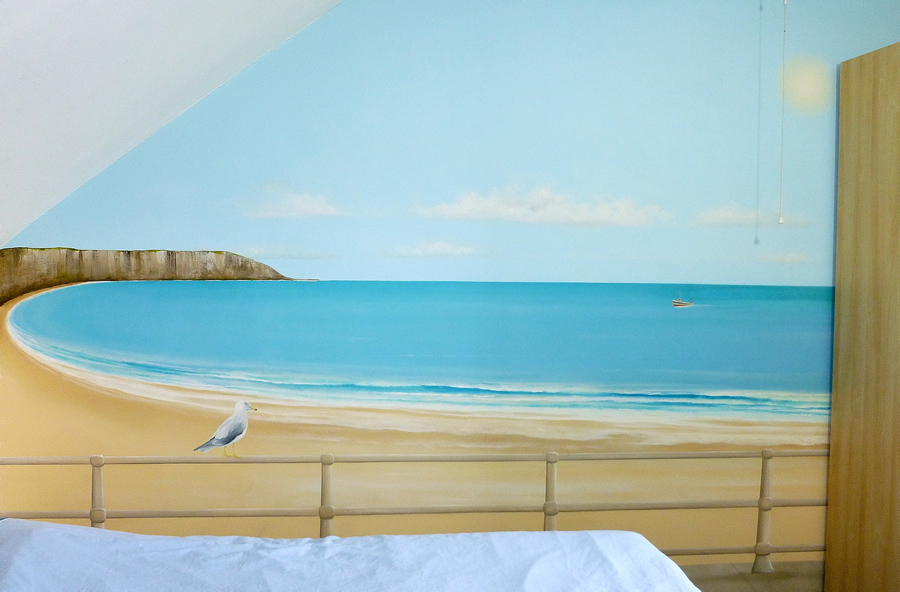 Hand Painted Beach Murals Yorkshire Imaginative Interiors