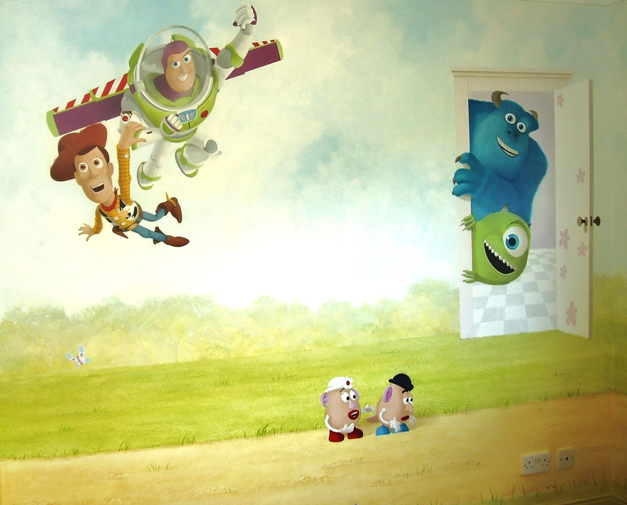 Hand Painted Toy Story Mural Yorkshire Imaginative Interiors