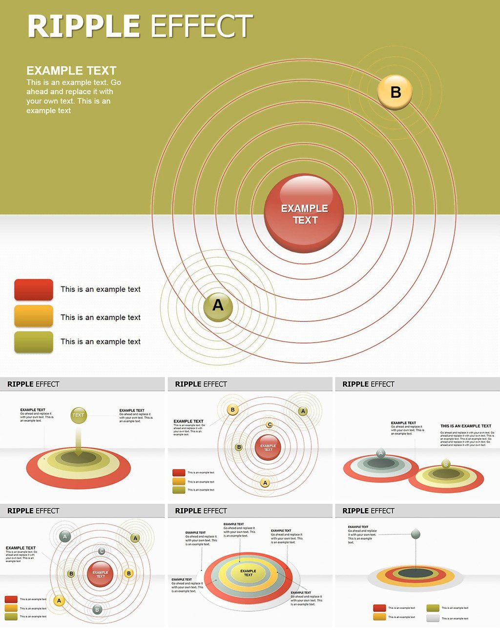 Infographic charts Effect Keynote charts templates for presentation