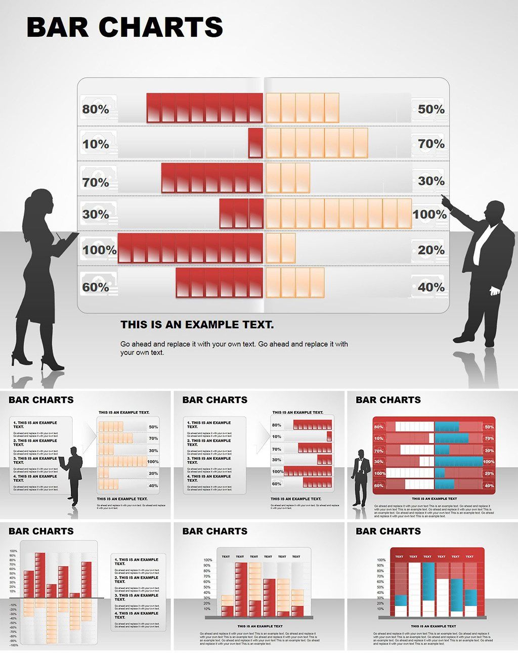 Bar Tables Keynote charts templates