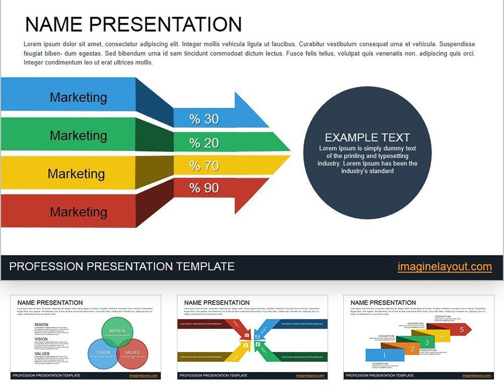 Marketing Keynote chart template
