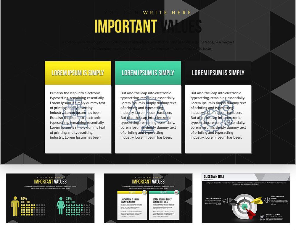 Importance of Choice Keynote chart template