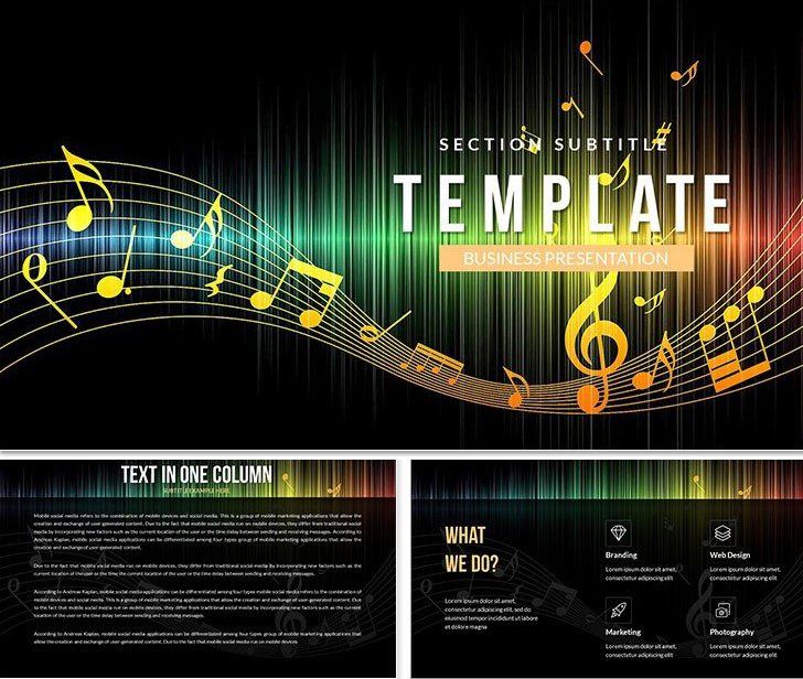 Play Music Keynote Template for Presentation