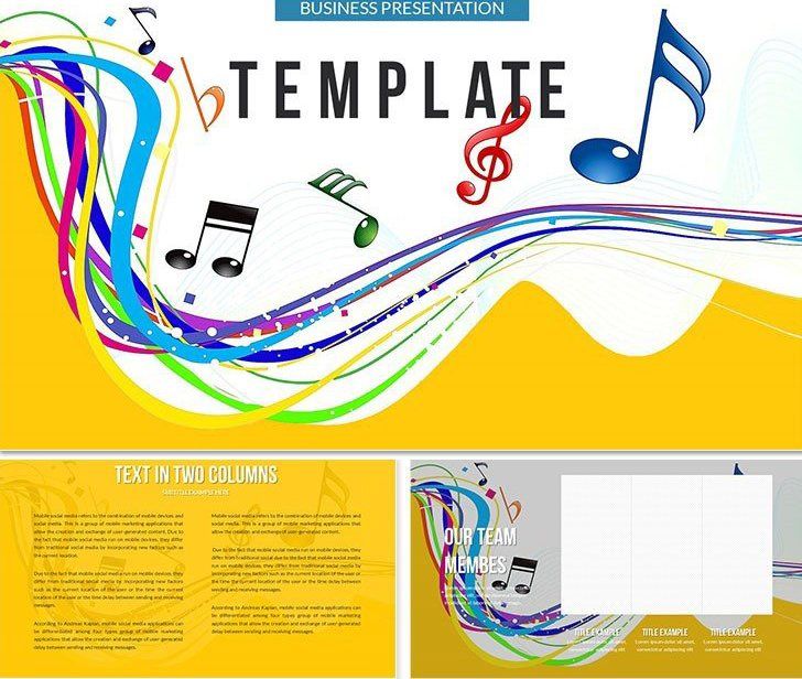 Play Music Online Keynote template