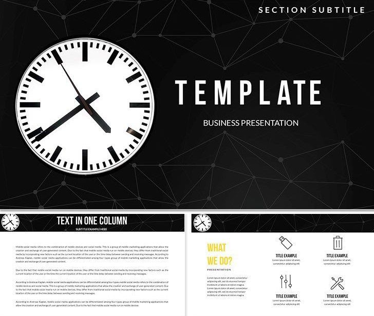 Exact Time, Clock Keynote templates