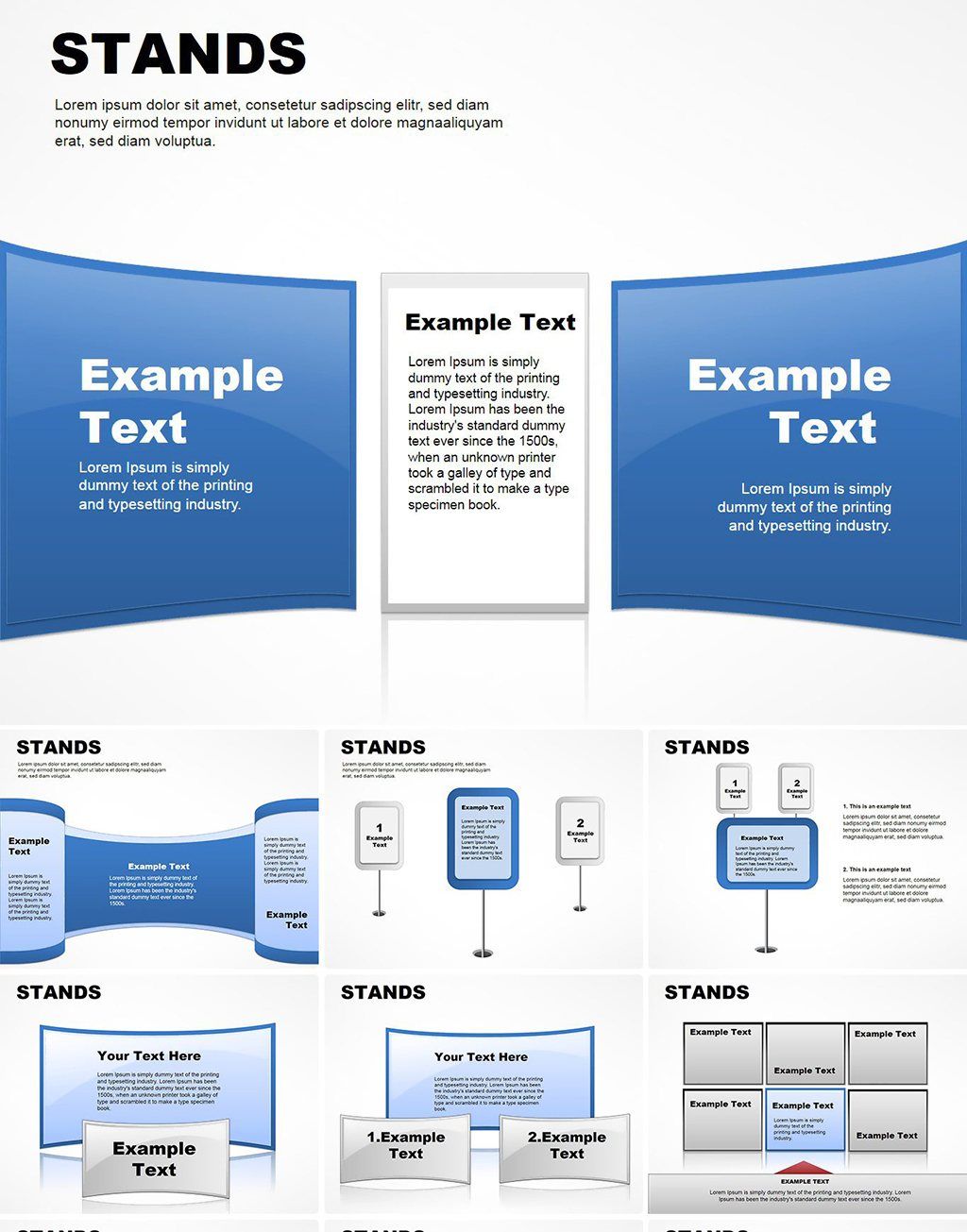 Stands PowerPoint charts for presentation