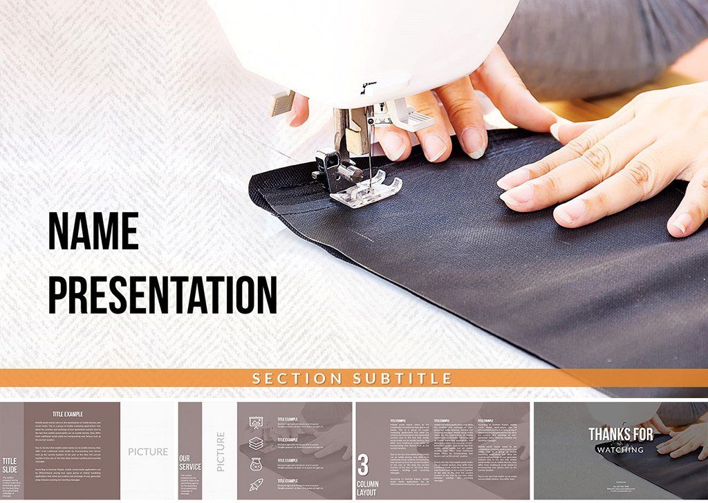 Sewing Machine PowerPoint template