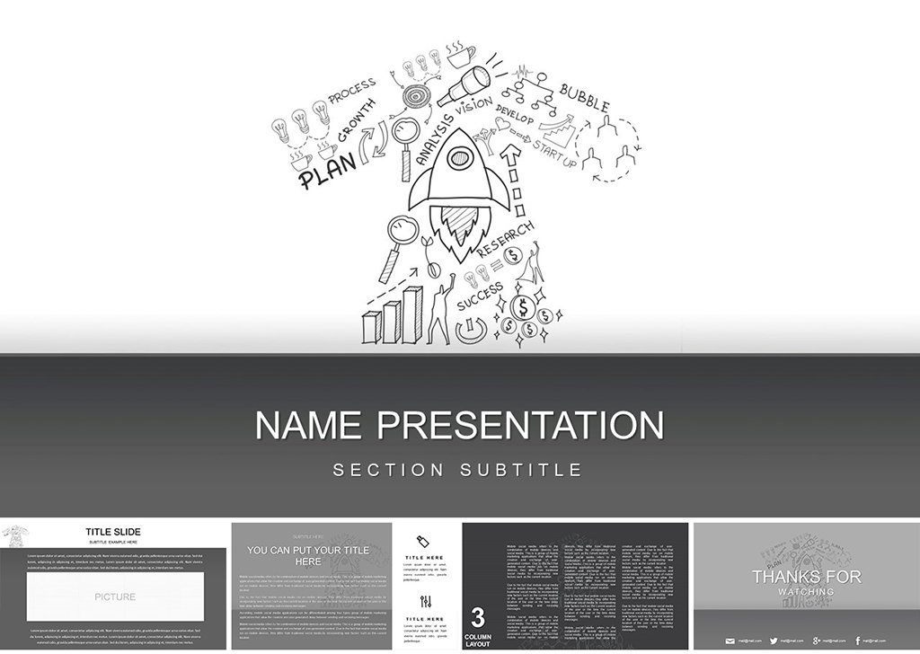 Startup Direction PowerPoint template