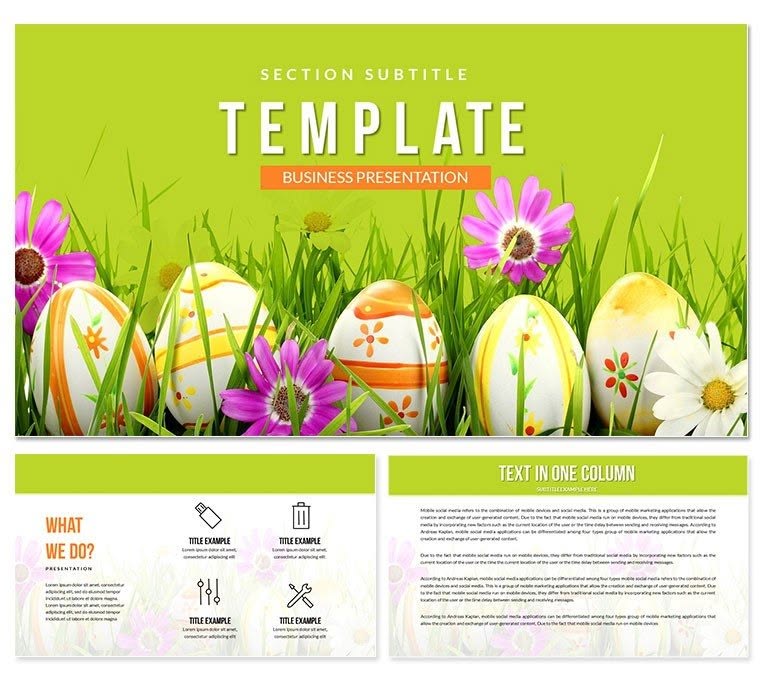 Easter eggs PowerPoint Templates