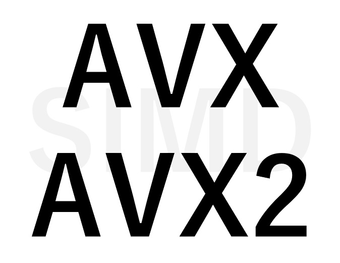 SIMD(AVX,AVX2)の使用方法 イメージングソリューション