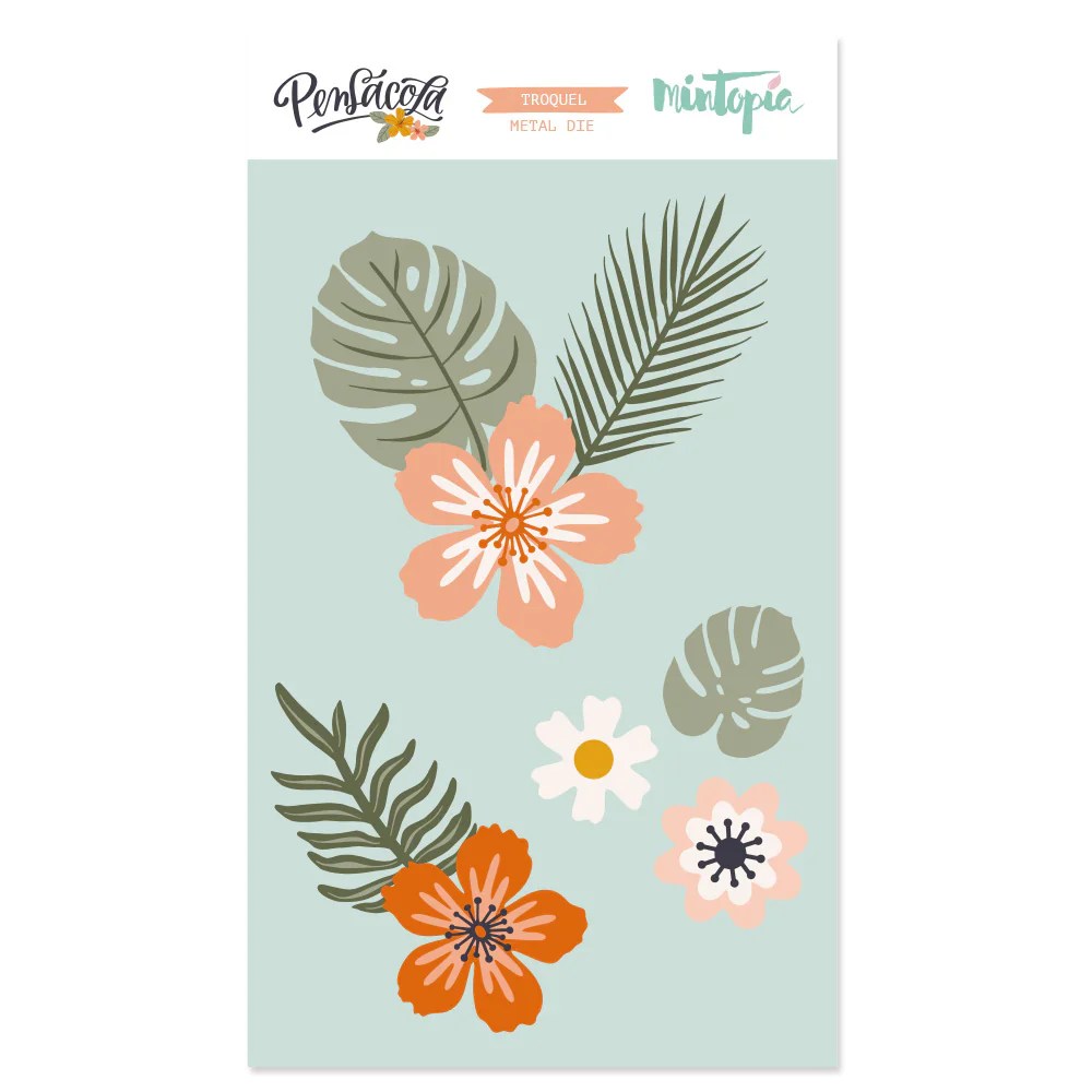 Troquel Tropical Pensacola de Mintopía Imaginic Scrapbook