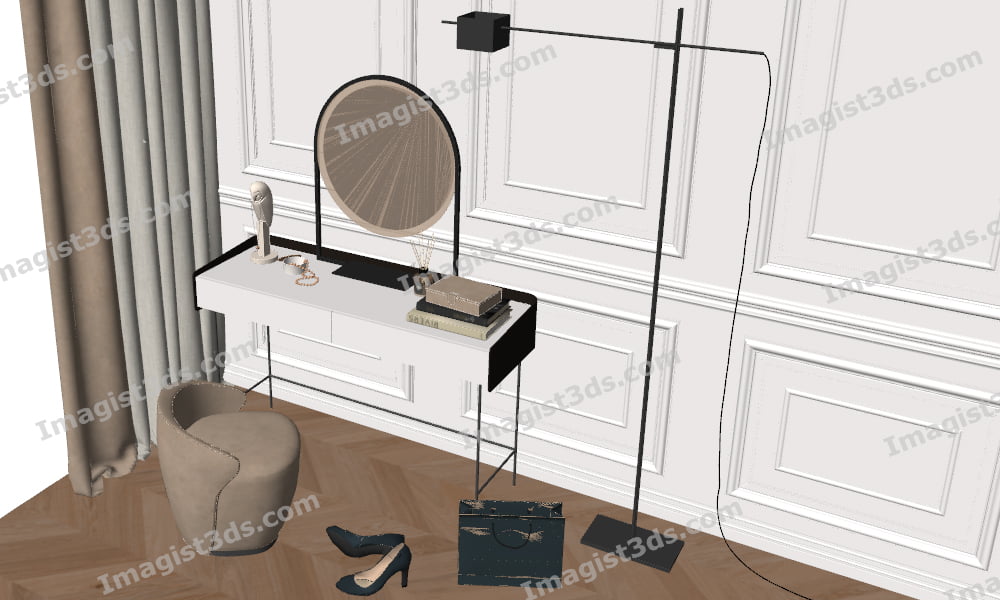 3D Dressing Tables Collection Dressing Table 3D Model Imagist3ds 3D