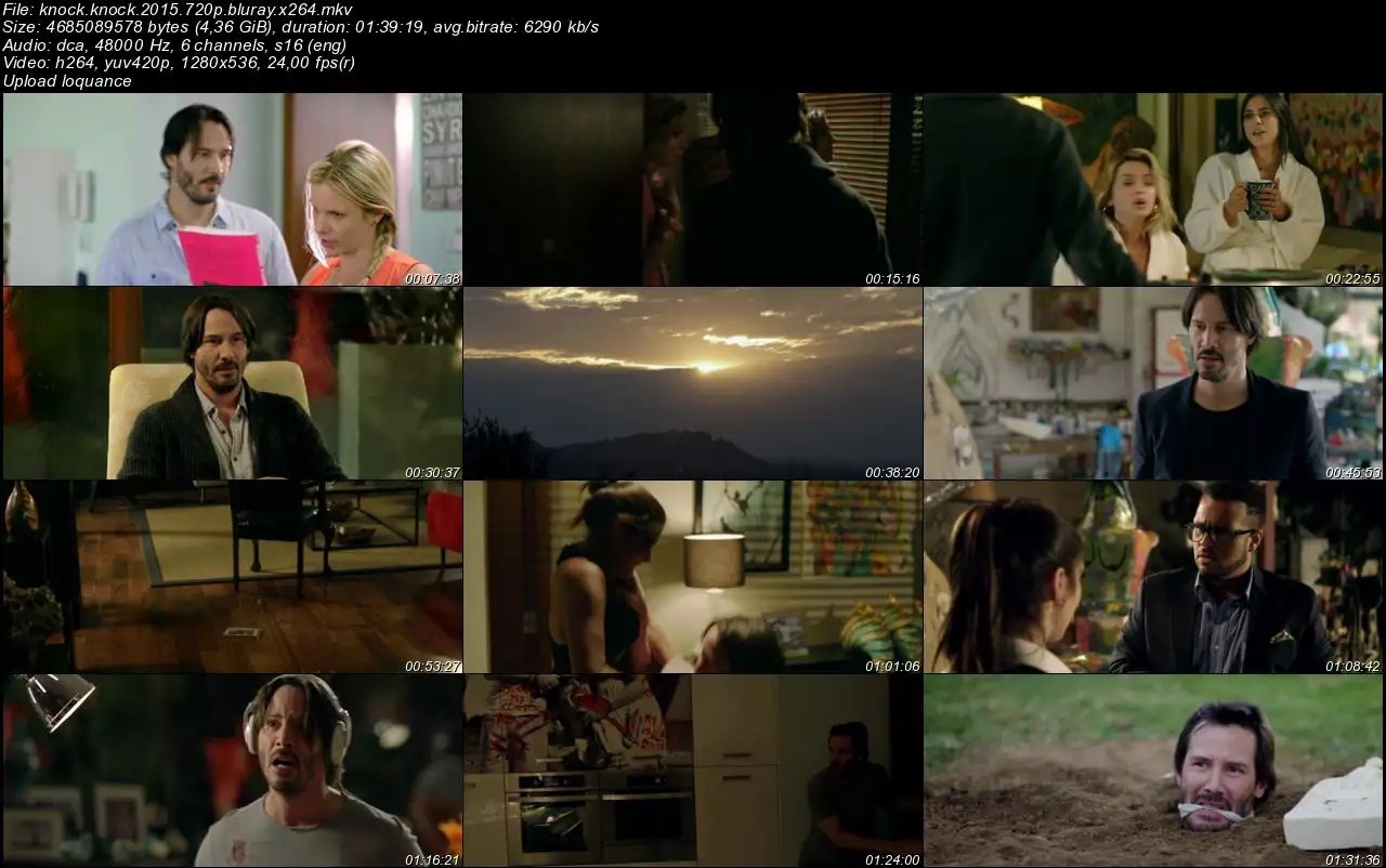 Yanlış Kapı Knock Knock 2015 BluRay 720p Türkçe Altyazılı