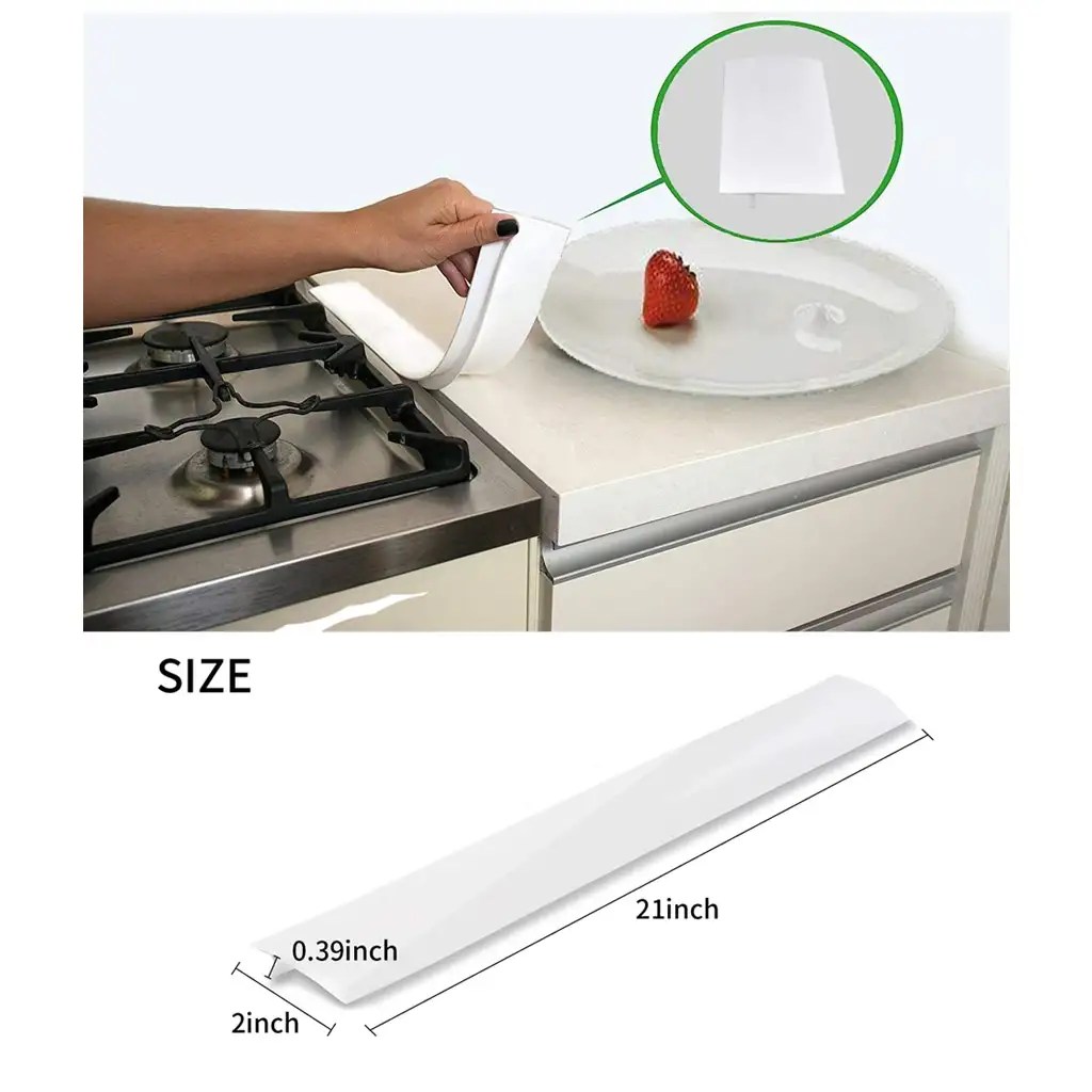 21in Silicone Kitchen Stove Gap Cover Premium Cooktop Counter Grade Mat