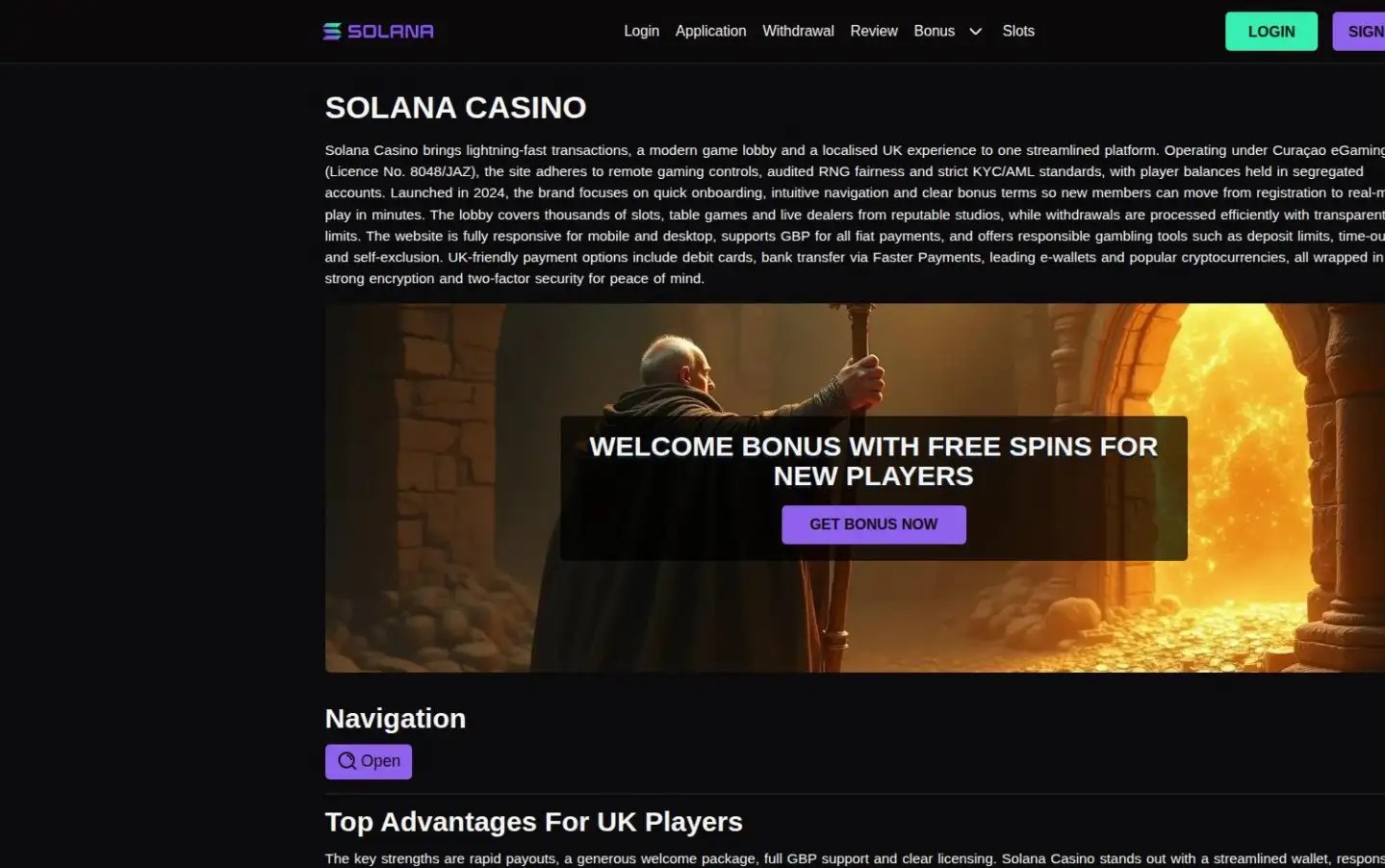 Solana Casino Registration And Login Guide For UK Players Solana Casino Registration And Login Guide For UK Players