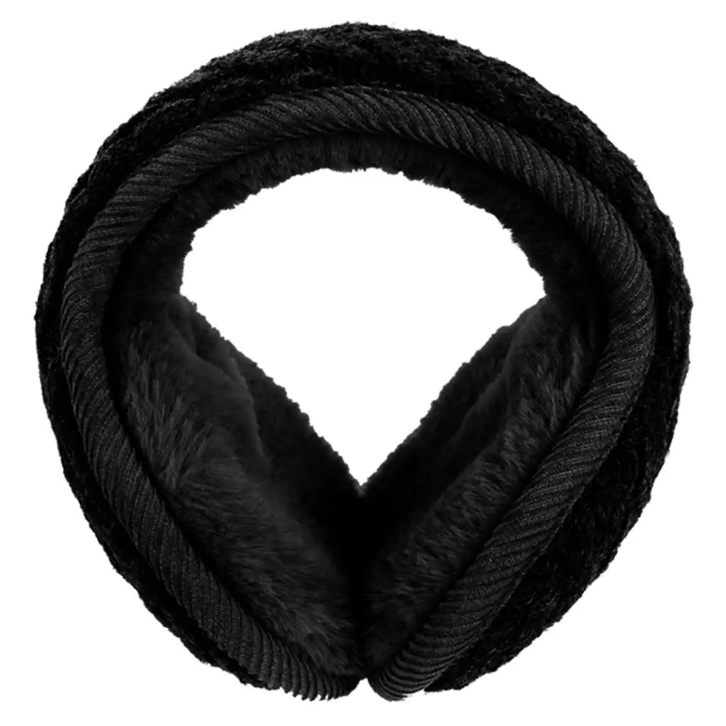Men Women Ear Muffs Winter Ear Warmers Fleece Knitted Wrap Around
