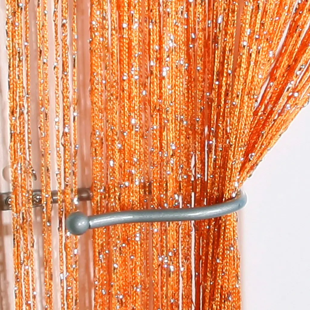 String Door Curtain Beads Room Divider Crystal Tassel Fringe Beaded