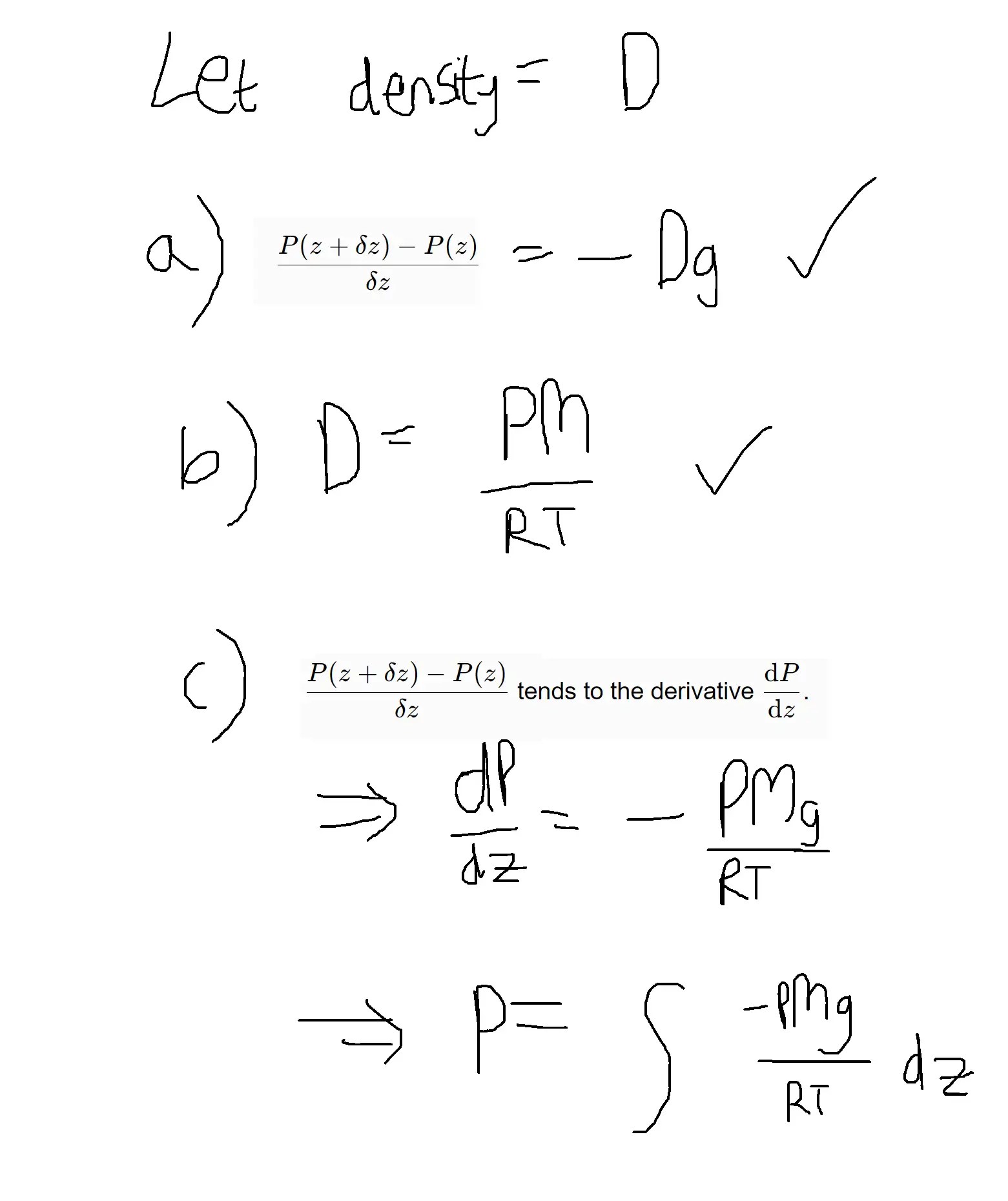 Barometric Formula Isaac Physics The Student Room