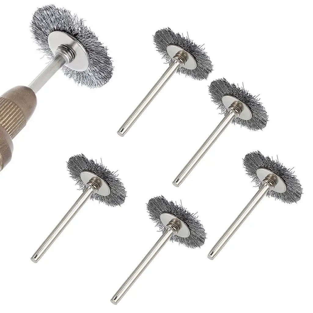 45X Wire Wheel Brushes Stainless Steel Die Drinder For Dremel Rotary