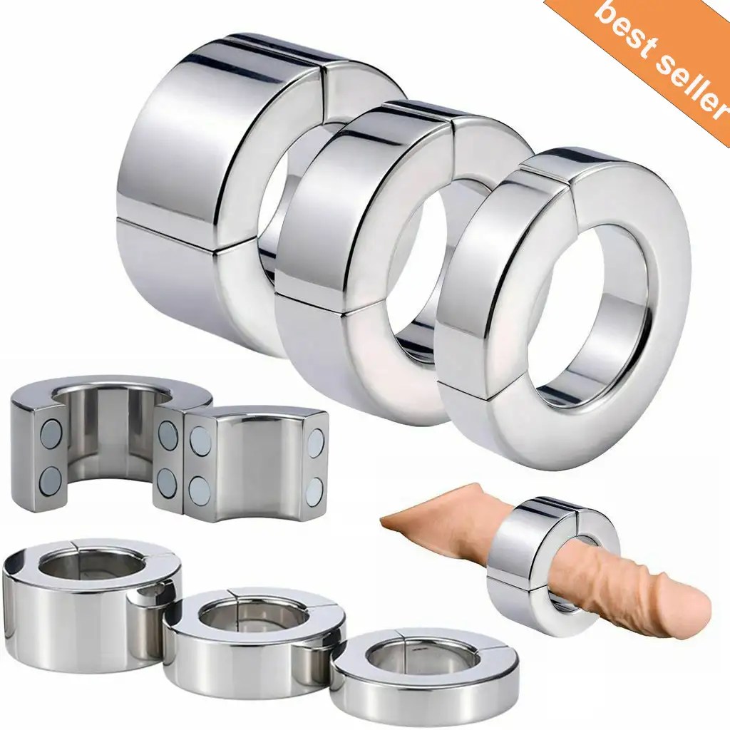 Stainless Steel Ball Stretcher Man Enhancer Chastity Ring