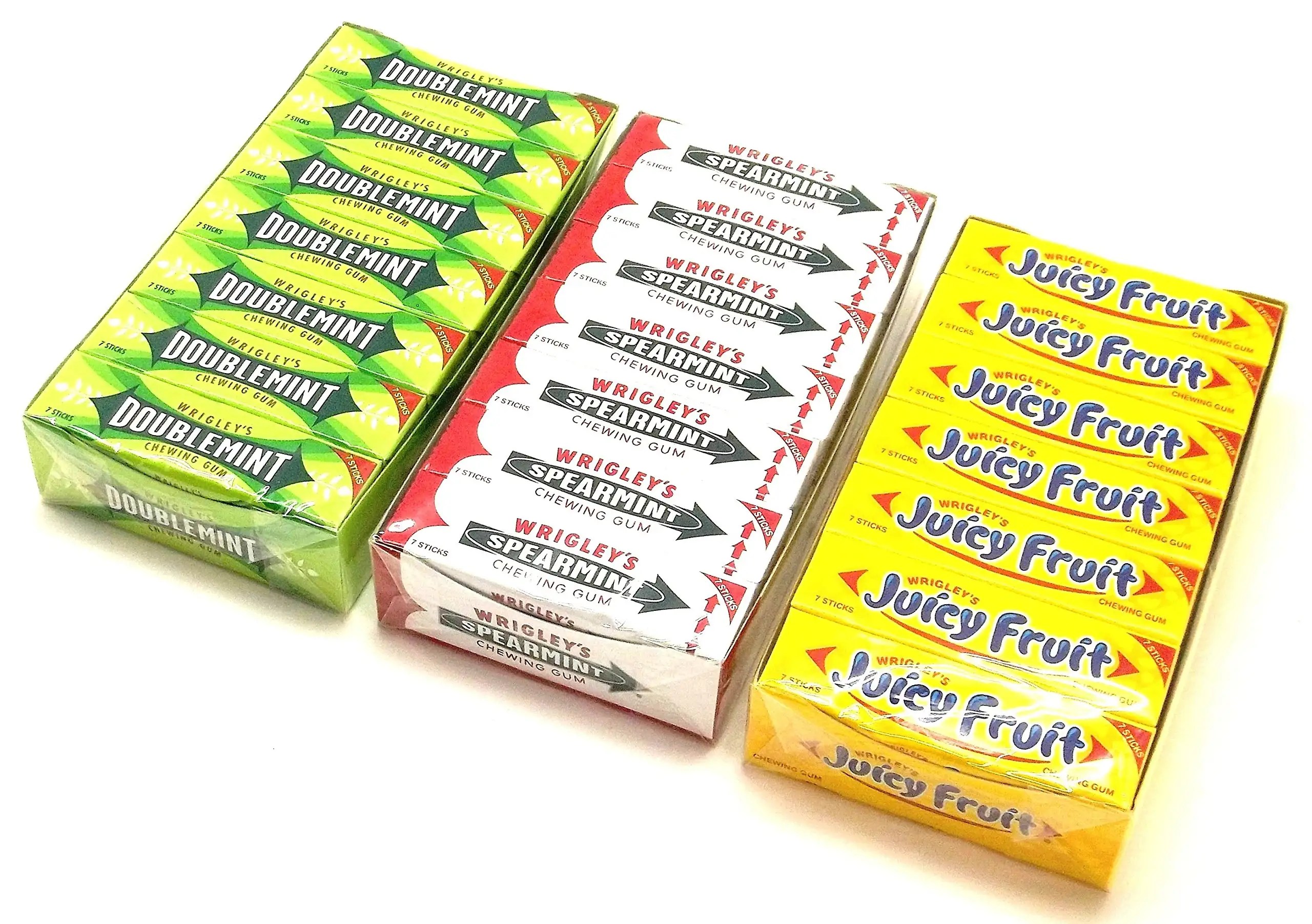 Unwrapped Juicy Fruit Gum