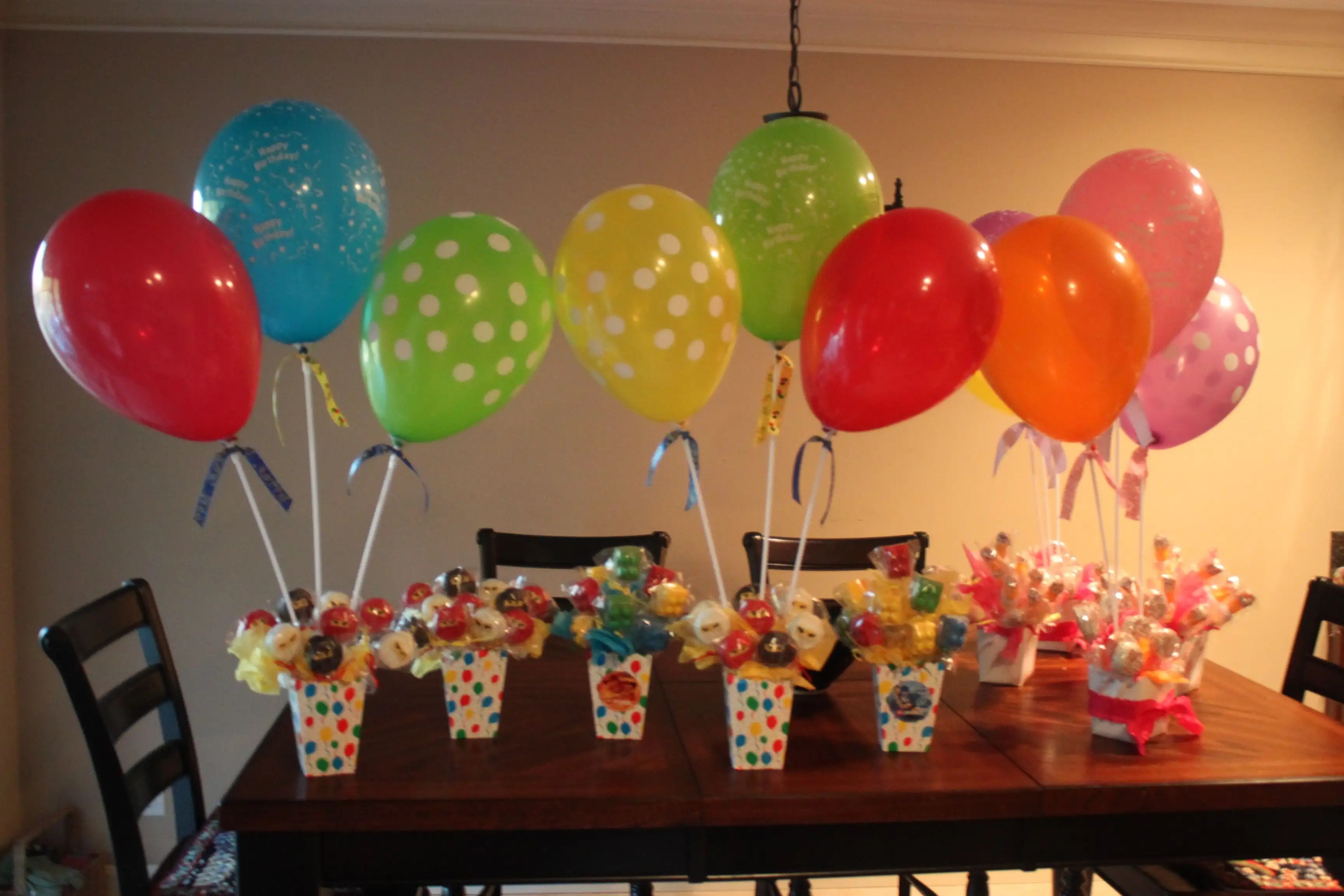 Mini Birthday Balloons On A Stick