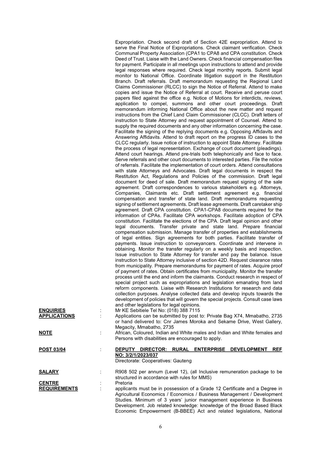 Agriculture Land Reform and Rural Development Circular 03 Of 2023