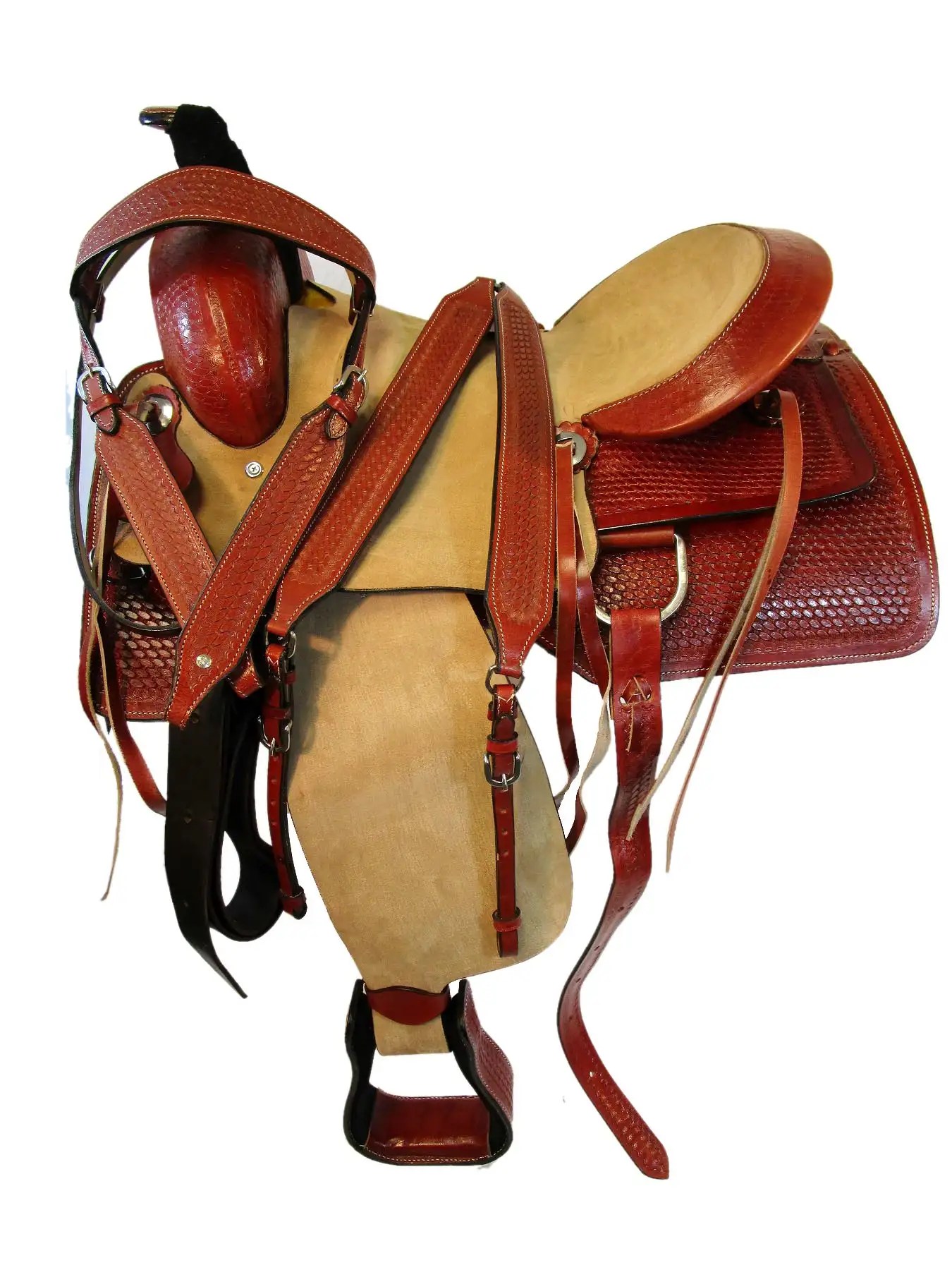 PREMIUM LEATHER WESTERN HORSE PLEASURE TRAIL 16 17 ROPING TEAM RANCH
