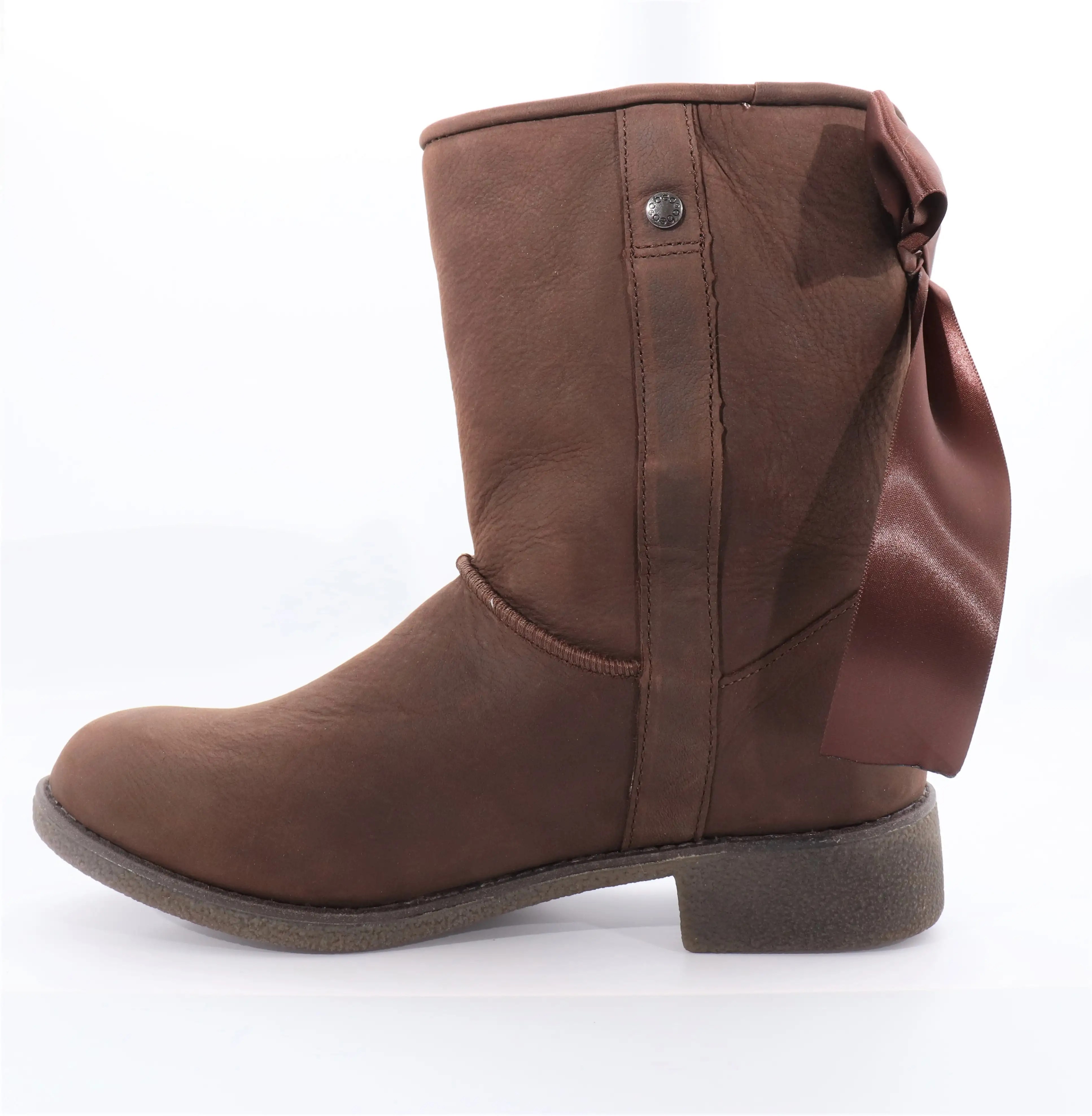 Abeo Pro Burlington Boots Dark Brown Bow Women's Size US 7