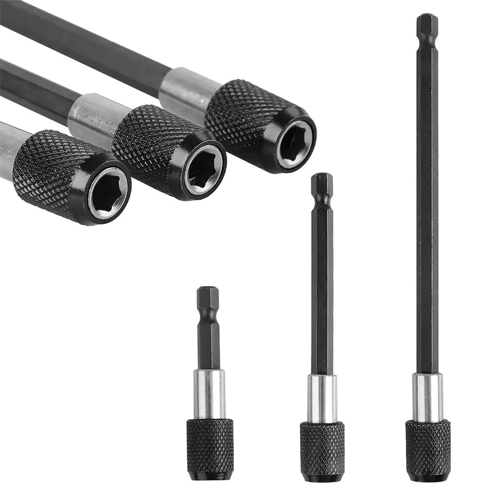 3x Quick Release Screwdriver Extension 1/4" Hex Shank Holder