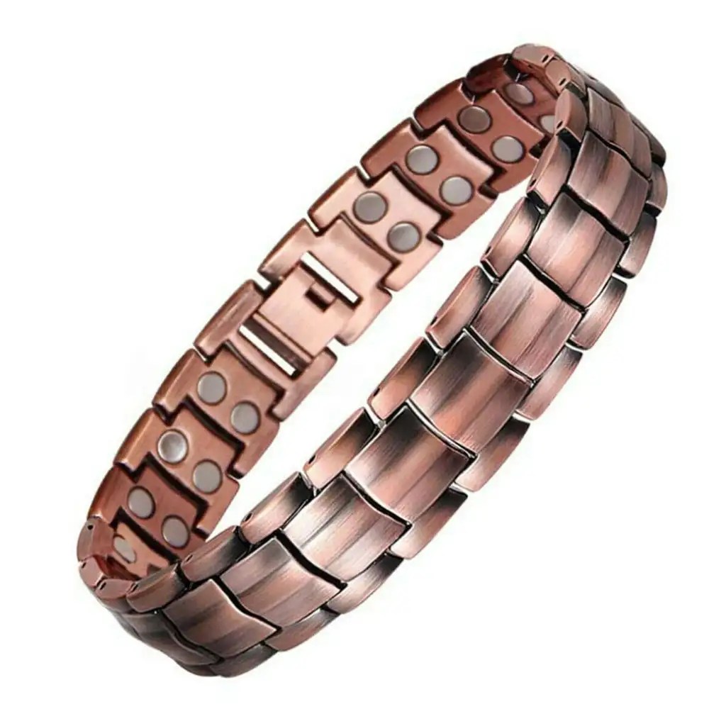 Pure Solid Copper Arthritis Germanium Bracelet Men Women US