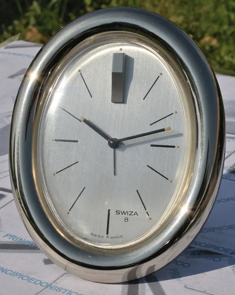 Swiza Alarm Clock 8 Days Period Of Design Forever Actual, IN Excellent