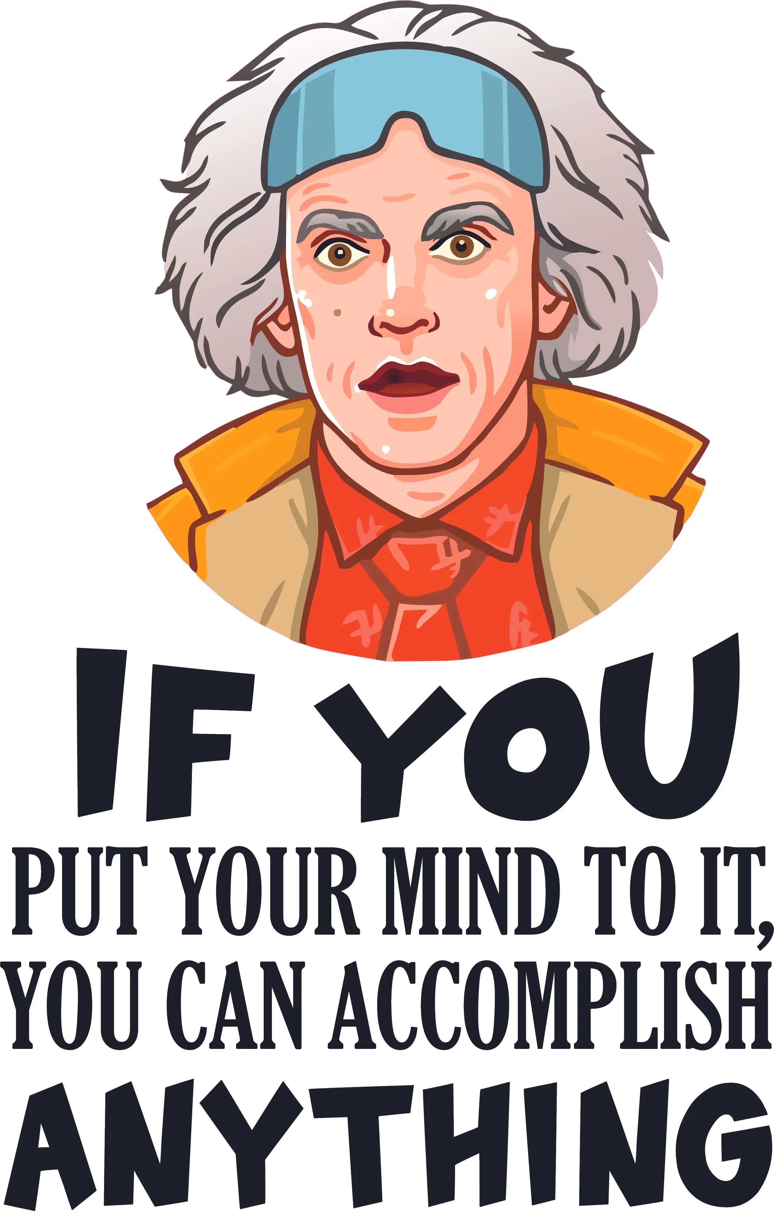 Doctor Emmett Brown Back To The Future Design Wall Decal Quotes